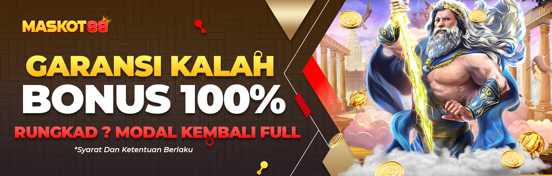 BONUS RUNGKAD 100% MASKOT88