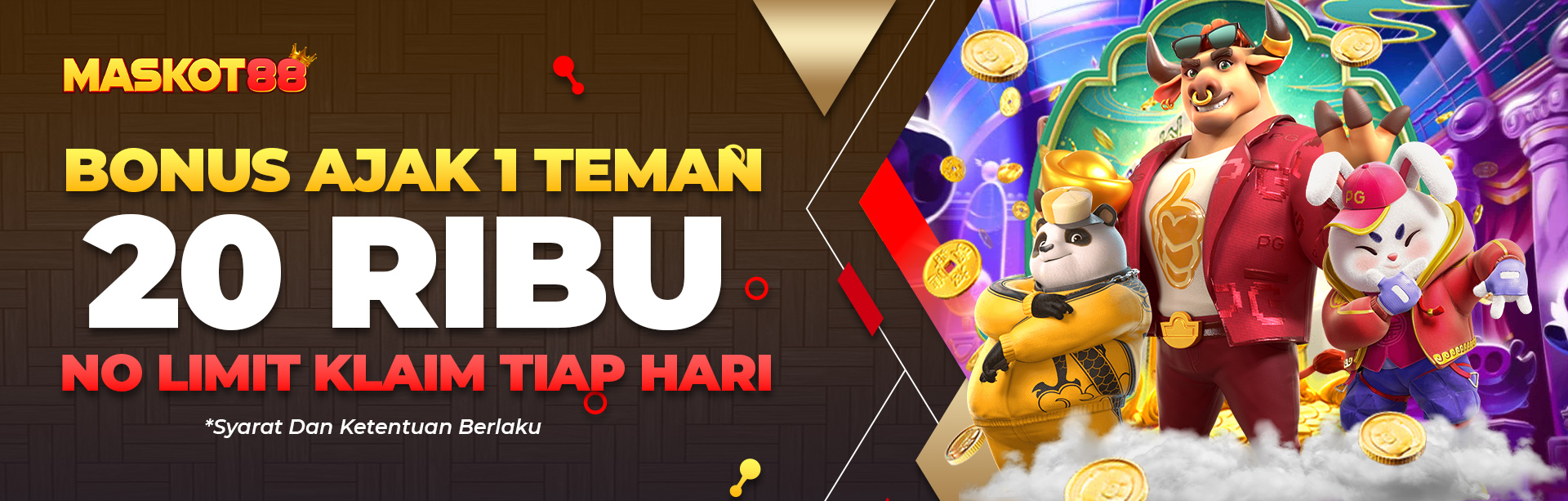 BONUS AJAK 1 TEMAN 20RIBU