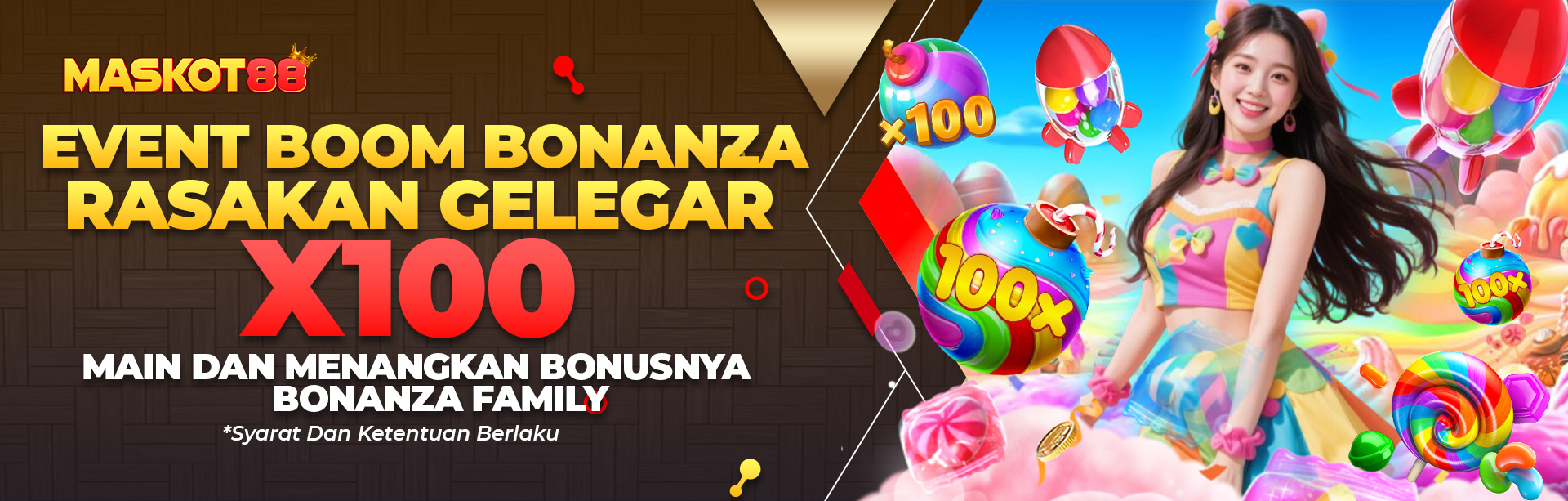 EVENT BOOOM BONANZA MASKOT88