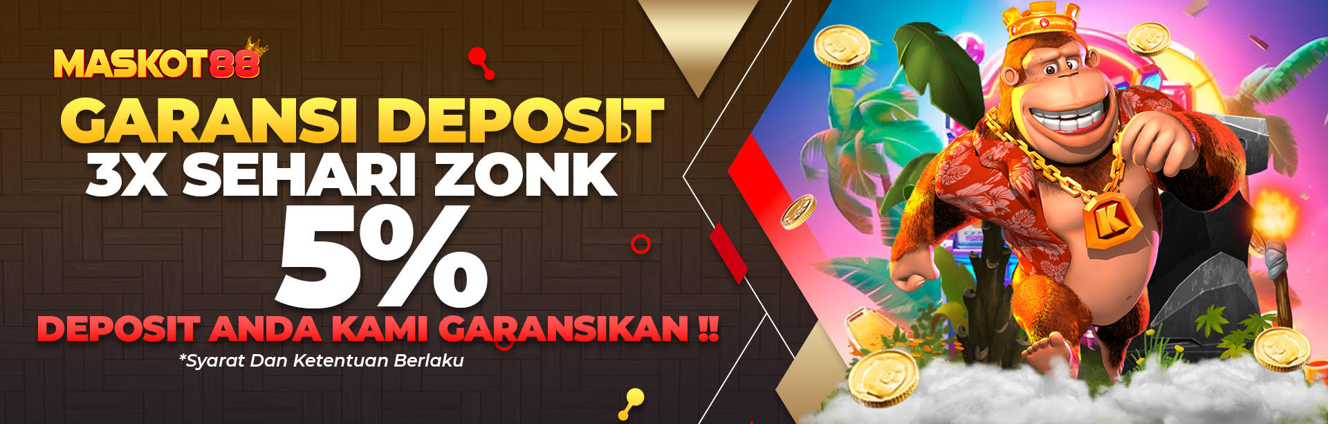 GARANSI BONUS DEPOSIT BERKALI KALI