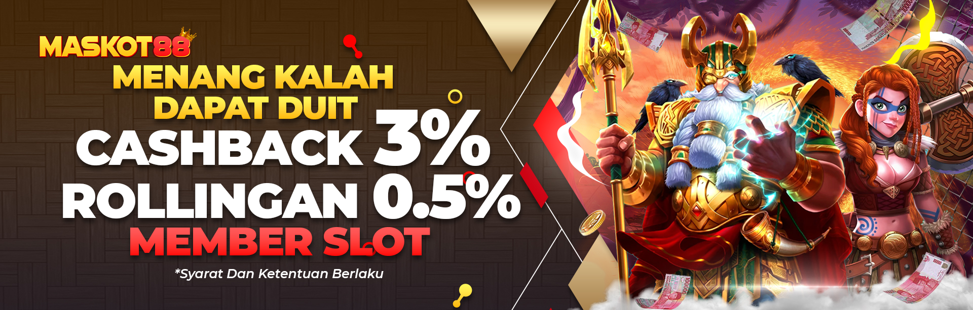 Bonus Cashback & Rollingan SLOT